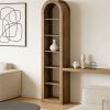 Arched bookshelf, open bookshelf, display rack, sturdy and natural