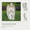 Kneeling Angel Garden Statue – Magnesium Oxide Sculpture