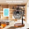Candle Warmer Lamp with Timer and Dimmable,Height-Adjustable,Electric Black Wax Melt Lamps for Jar Candles,lampara para velas aromaticas