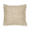 (2 pack)Nubby Dots Throw Pillow, 20" x 20", Square, Neutral, 1 per Pack