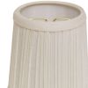 White Chandelier Lampshades Set of 6 – Flame Clip