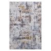 PAYAS Collection 8X10 Ivory / Blue / Abstract Area Rug