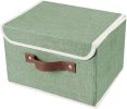 Collapsible Fabric Storage Bins with Lids – 2-Pack