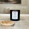 (4 pack)Warm Leathered Amber Scented 2-Wick Frosted Jar Candle 12oz.