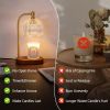 Candle Warmer Lamp with Timer Dimmable,Antique Brass Candle Lamp,Wax Melt Warmer Light for Jar Candles