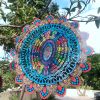 3D Stainless Steel Wind Spinner – Mandala Garden Decor