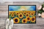 Sunflower Watercolor Doormat – Non-Slip & Washable (18x27)