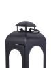 Black Metal Lantern Candle Holder, 18", Medium