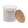 (1 pack)and Salted Coconut Mahogany Scented 2-Wick Ombre Jar Candle 12oz.