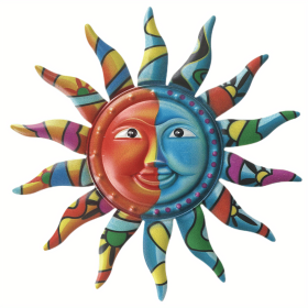 Metal Sun Wall Decor – Decorative Hanging Art