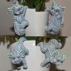 Dragon Planter Pot Hangers Set of 4 – Fairy Garden Decor