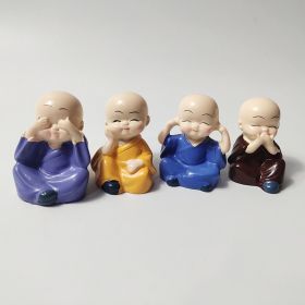 Creative 4 Little Monk Resin Figurines