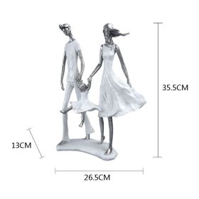 Nordic Abstract Family Resin Statue