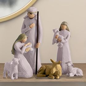 Hand-Painted Nativity Scene Figurine