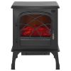 25.5inch Freestanding Fireplaces, 1500W 5120BTU Portable Electric Fireplace Stove Heater, with Overheating Protection,Adjustable Flames,Timer, Remote