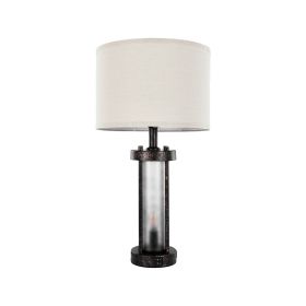 Farmhouse Table Lamps Set of 2 with Linen Shades