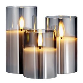 Flameless LED Candles with Remote Control (3-Pack)