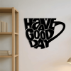 CIFbuy Modern iron Mug Wall Art Black Hanging Decor for Coffee Tea Lovers Kitchen Living Room Minimalist Home Accent(TikTok, temu pick-up service)