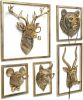 Animal Heads Wall Decor (5pcs
