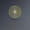 CIFbuy Circular Spiral Geometric Wall Art Luxe Modern 3D Wall Decor for Living Room Minimalist Accent (TikTok, temu pick-up service)