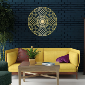 CIFbuy Circular Spiral Geometric Wall Art Luxe Modern 3D Wall Decor for Living Room Minimalist Accent (TikTok, temu pick-up service)