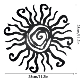 Bohemian Sun Metal Wall Art – Vintage Decor