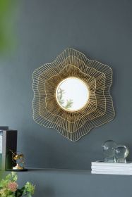 D27x2.4" Metal Mirror, Wall Mounted Mirror Home Decor for Bathroom Living Room