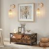 Gold Crystal Wall Sconce Set