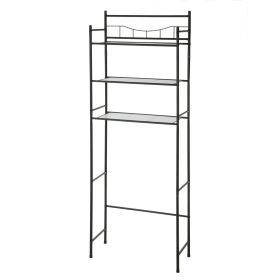 3-Shelf Over-the-Toilet Wall Mount Storage Shelf – Black