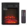 18" Electric Fireplace Insert with Remote & Realistic Flame