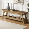 Entrance bench, dining table seat, long bench with shoe storage space