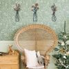 3 Pieces Metal Flowers Wall Arts - Rustic Farmhouse Decor Minimalist Flower Wall Decors for Living Room Bathroom Bedroom Dining Room-Housewarming Gift