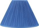 Blue Pleated Empire Lamp Shade – Faux Silk Fabric