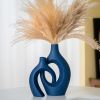 Hollow Ceramic Vase Set of 2
