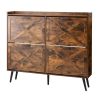 Farmhouse Shoe Cabinet with 4 Flip Drawers
