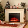 23" Electric Fireplace Insert with Adjustable Flame Color