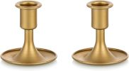 Gold Taper Candle Holders for Table Centerpiece