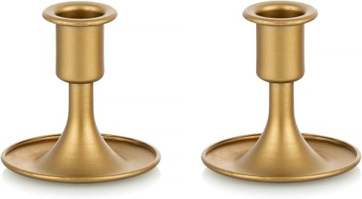 Gold Taper Candle Holders for Table Centerpiece