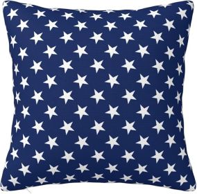 Blue Star Throw Pillow Cover Case 18 X 18 for Couch Sofa Bed Home Decor
f