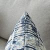Jacquard Decorative Throw Pillow Covers for Couch Set of 2, 18x18 Inches, Navy Blue