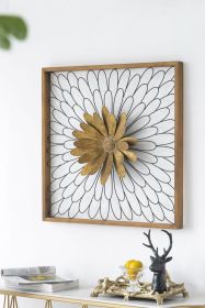 30x30 Ashlyn Bloom Floral Wall Decor