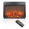 23" Electric Fireplace Insert with Remote, Timer & Log Set