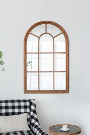 34x54 Arched Window Pane Accent Wall Mirror