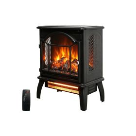 18 inch 3D Flame Electric Infrared Quartz Fireplace Stove with remote control