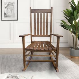 Brown Outdoor Porch Rocking Chair for Adults