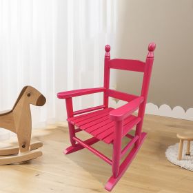 Kids Rose Red Rocking Chair