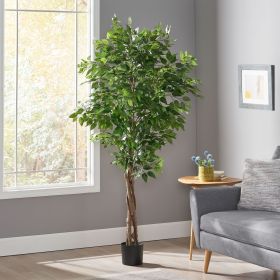 70.9" Artificial Ficus Tree for Home Decor