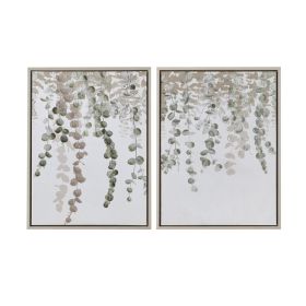 Eucalyptus Framed Canvas Wall Art Set of 2