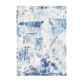 Area Rug, 5 x 7 ft Large Washable Rug, Non-Slip and Tear-Resistant Soft Carpet, Pet & Child Friendly Modern Area Rugs, Indoor Mat for Bedroom, Office