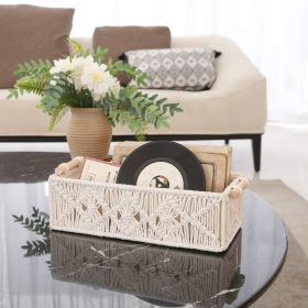 Boho Woven Storage Basket – Decorative Organizer